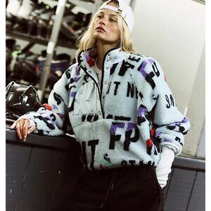 Free People Hit The Slopes Pullover Fleece Womens S Gorpcore Outdoors Cozy